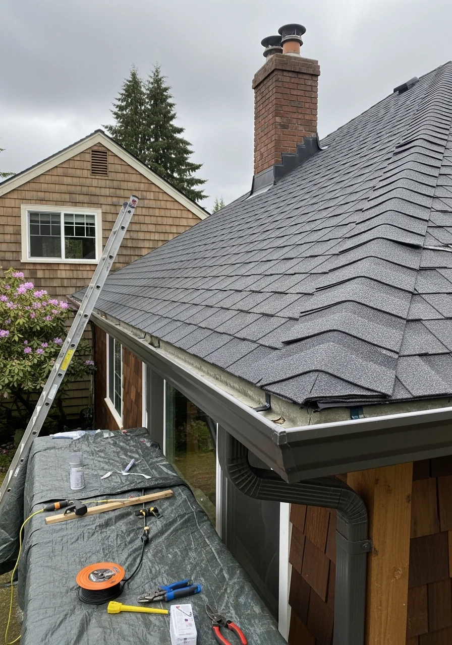 Close-up of a Longview home's exterior showing quality craftsmanship and attention to local architectural details.